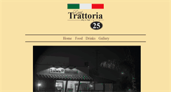 Desktop Screenshot of littletrattoria25.com